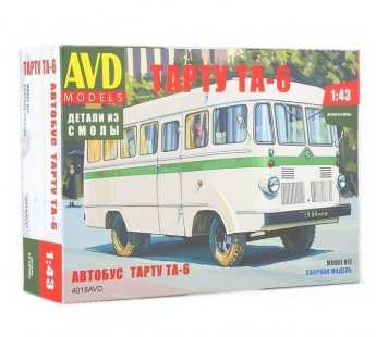 Сборная модель AVD Автобус Тарту ТА-6, 1/43#1906921