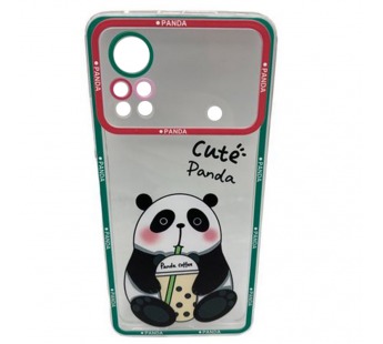 Чехол Xiaomi Poco X4 Pro 5G (2022) (Full Camera/Панда) Силикон Прозрачный 1.5mm#2099991