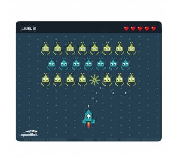Коврик для мыши Speedlink Vinpad Retro-design level 2 Мини синий/рисунок 220x180x3мм [08.08], шт#1908594
