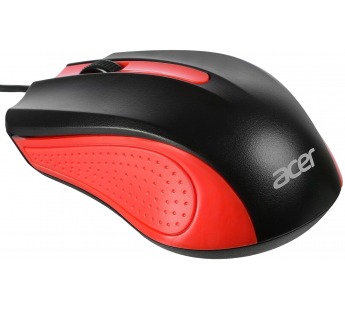 Мышь Acer OMW012 черный/красный оптическая (1200dpi) USB (3but) ZL.MCEEE.003 [08.08], шт#1908652