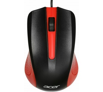 Мышь Acer OMW012 черный/красный оптическая (1200dpi) USB (3but) ZL.MCEEE.003 [08.08], шт#1908650