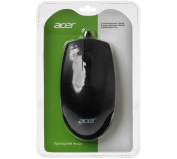 Мышь Acer OMW126 черный оптическая (1000dpi) USB (2but) ZL.MCEEE.010 [08.08], шт#1908700