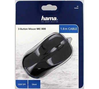 Мышь Hama MC-300 черный оптическая (1200dpi) USB (3but) [08.08], шт#1908709