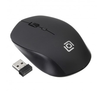 Мышь Оклик 565MW matt черный оптическая (1600dpi) беспроводная USB для ноутбука (4but) [08.08], шт#1908589