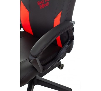 Кресло игровое Zombie HERO BATTLEZONE черный/красный эко.кожа с подголов. крестов. Пластик [08.08], шт#1908779