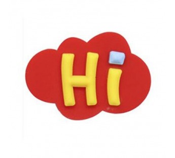 Наклейка - MiZi "Hi" 04 (red) (218467)#1914589