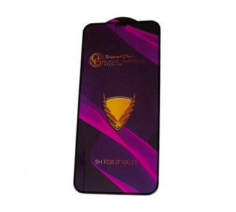 Защитное стекло iPhone XR/11 (Golden Armor OG ESD) тех упаковка Черное#2074679