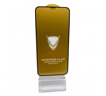 Защитное стекло iPhone XR/11 (Golden Armor) тех упаковка Черное#1910222