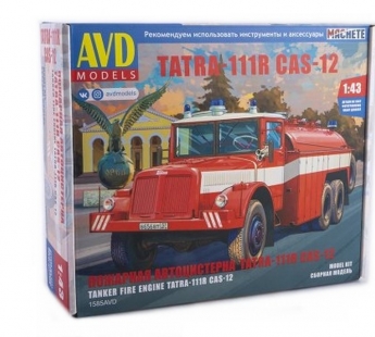 Сборная модель AVD Tatra-111R пожарная автоцистерна, 1/43#1913347