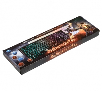 Dialog Gan-Kata - игровая ММ-клавиатура с RGB-подсветкой клавиш, USB, белая#1913489