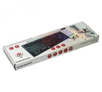 Nakatomi Gaming - игровая клавиатура с RGB-подсветкой, корпус металл, USB, белая#1913507
