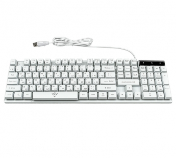 Nakatomi Gaming - игровая клавиатура с RGB-подсветкой, корпус металл, USB, белая#1913509