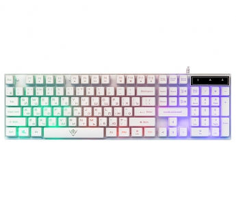 Nakatomi Gaming - игровая клавиатура с RGB-подсветкой, корпус металл, USB, белая#1913511