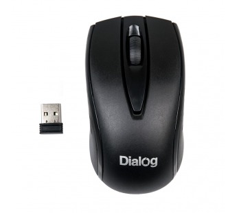 Мышь Dialog Pointer - RF 2.4G опт. мышь, 3 кнопки + ролик, USB, черная#1935411