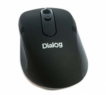 Dialog Pointer - RF 2.4G опт. мышь, 3 кнопки + ролик, USB, черная#1913607