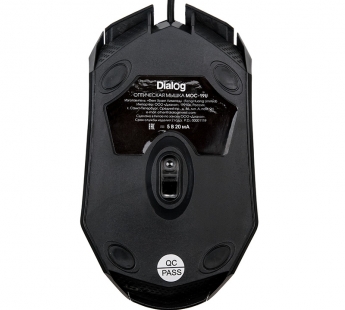 Мышь Dialog Comfort - опт. мышка, 3 кнопки + ролик, USB, черная#1913919