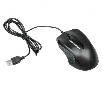 Мышь Nakatomi Navigator - опт. мышка, 3 кнопки + ролик, USB, черная#1914259