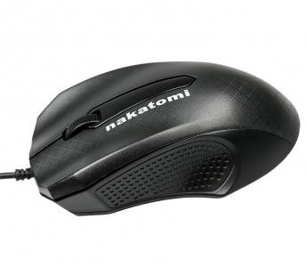 Мышь Nakatomi Navigator - опт. мышка, 3 кнопки + ролик, USB, черная#1914261