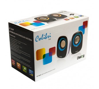 Dialog Colibri 6W RMS - 2.0, черные, питание от USB#2027958