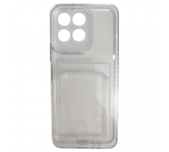 Чехол силиконовый Honor X6 с визитницей прозрачный#2134061