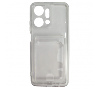 Чехол силиконовый Honor X7A с визитницей прозрачный#2134089