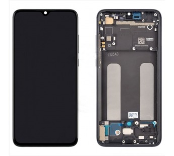 Дисплей для Xiaomi Mi 9 Lite в рамке + тачскрин (черный) 100%#1996022