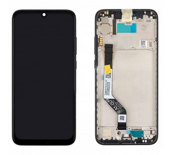 Дисплей для Xiaomi Redmi Note 7/Note 7S в рамке + тачскрин (черный) 100%#1974948