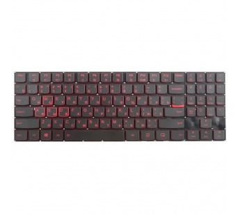 Клавиатура для ноутбука Lenovo Legion Y520/Y520-15IKB с красной подсветкой,без рамки (черный)#2140046