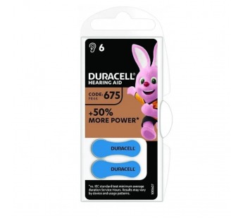 Элемент питания для слухового аппарата "Duracell" Activair ZA 675 BL-6#1920819