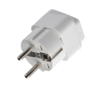 Сетевой переходник универсальный UK/US/CN, белый GoPower#2045147