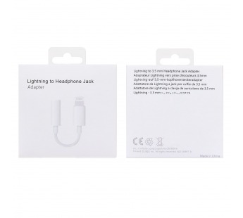 Адаптер - L01 Lightning-Jack 3,5 (white) (221365)#1920765