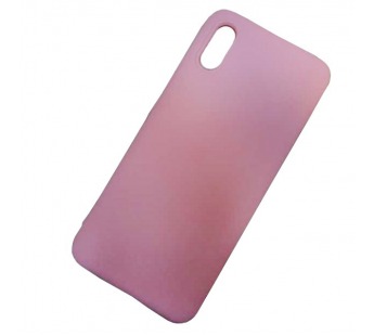 Чехол силиконовый Xiaomi Redmi 9A Soft Touch матовый розовый#2087345