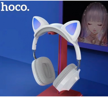 Полноразмерные Bluetooth наушники HOCO ESD13 Cat (белый)#1917545