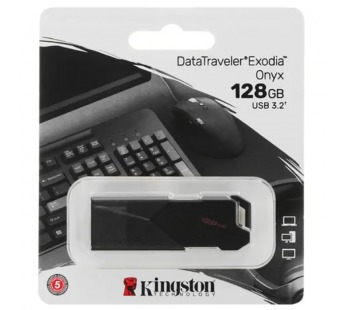 Флеш-накопитель USB 3.2 128GB Kingston DataTravele Exodia Onyx  чёрный#1936613