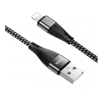 Кабель USB - Lightning BC X57 (5A, оплетка ткань) Черный#1932983