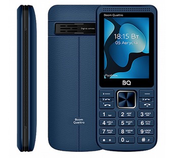 Мобильный телефон BQ 2455 Boom Quattro синий (2,4"/4SIM/камера/2700mAh)#1918414