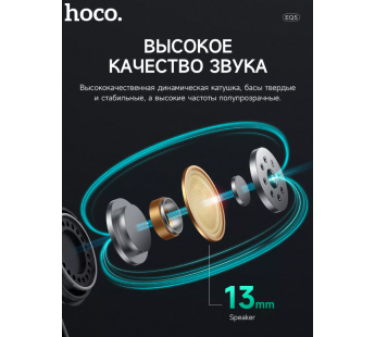 Беспроводные Bluetooth-наушники HOCO EQ5 ANC + ENC (черный)#1918663