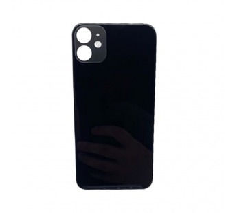Задняя крышка iPhone 11 (A c увел. вырезом) Черная#1920042