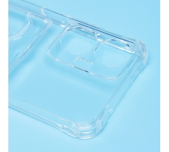 Чехол-накладка - SC276 с картхолдером для "Realme C55" (transparent) (220725)#2093555