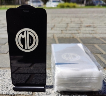 Защитное стекло утолщенное MD iPhone 13 Pro Max/14 Plus (черный) тех.упаковка#1920496