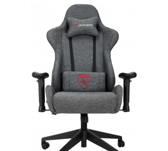 Кресло игровое Zombie Neo серый 3C1 с подголов. крестов. Пластик [02.09], шт#1920824