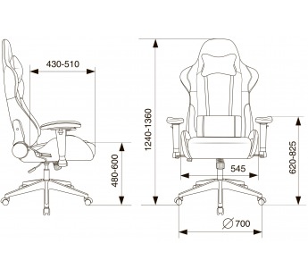 Кресло игровое Zombie Neo серый 3C1 с подголов. крестов. Пластик [02.09], шт#1920833