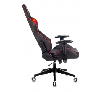 Кресло игровое Zombie VIKING 4 AERO черный/красный ткань/эко.кожа с подголов. крестов. Пластик [02.0, шт#1920809