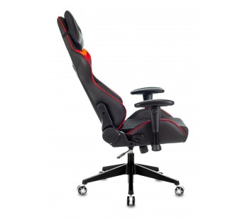 Кресло игровое Zombie VIKING 4 AERO черный/красный ткань/эко.кожа с подголов. крестов. Пластик [02.0, шт#1920807