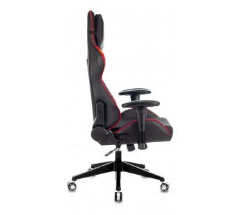 Кресло игровое Zombie VIKING 4 AERO черный/красный ткань/эко.кожа с подголов. крестов. Пластик [02.0, шт#1920805