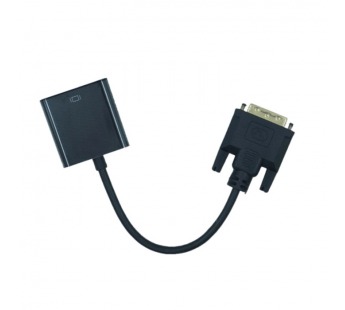 Переходник DVI-D (F) - VGA (M) Черный#2100812
