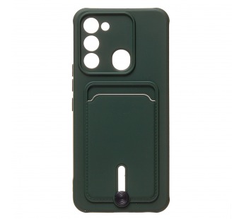 Чехол-накладка - SC304 с картхолдером для "Tecno Spark 8c/Spark Go (2022)" (dark green) (220337)#1927055