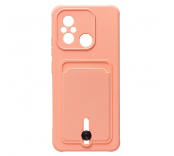 Чехол-накладка - SC304 с картхолдером для "Xiaomi Poco C55/Redmi 12C" (light pink) (220325)#1927038