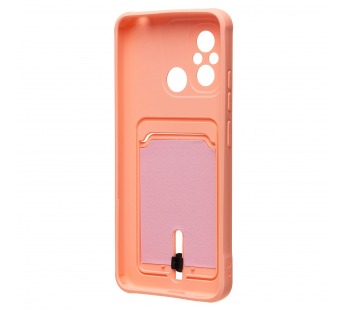 Чехол-накладка - SC304 с картхолдером для "Xiaomi Poco C55/Redmi 12C" (light pink) (220325)#2099762