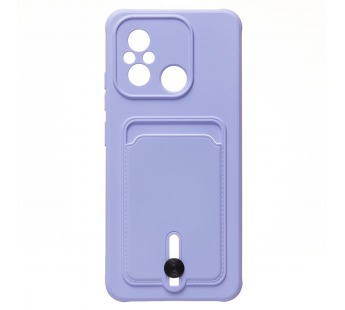 Чехол-накладка - SC304 с картхолдером для "Xiaomi Poco C55/Redmi 12C" (light violet) (220324)#1927036